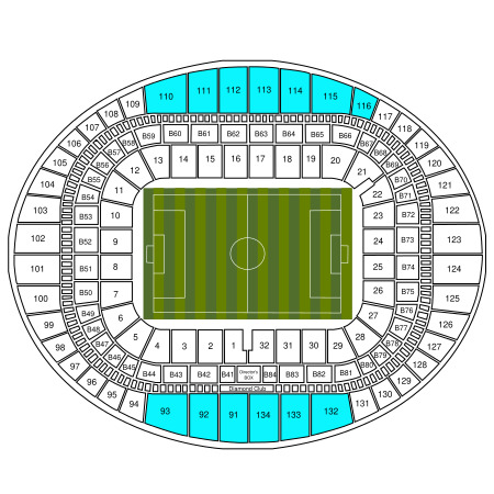 Longside Upper Tier Central Singles